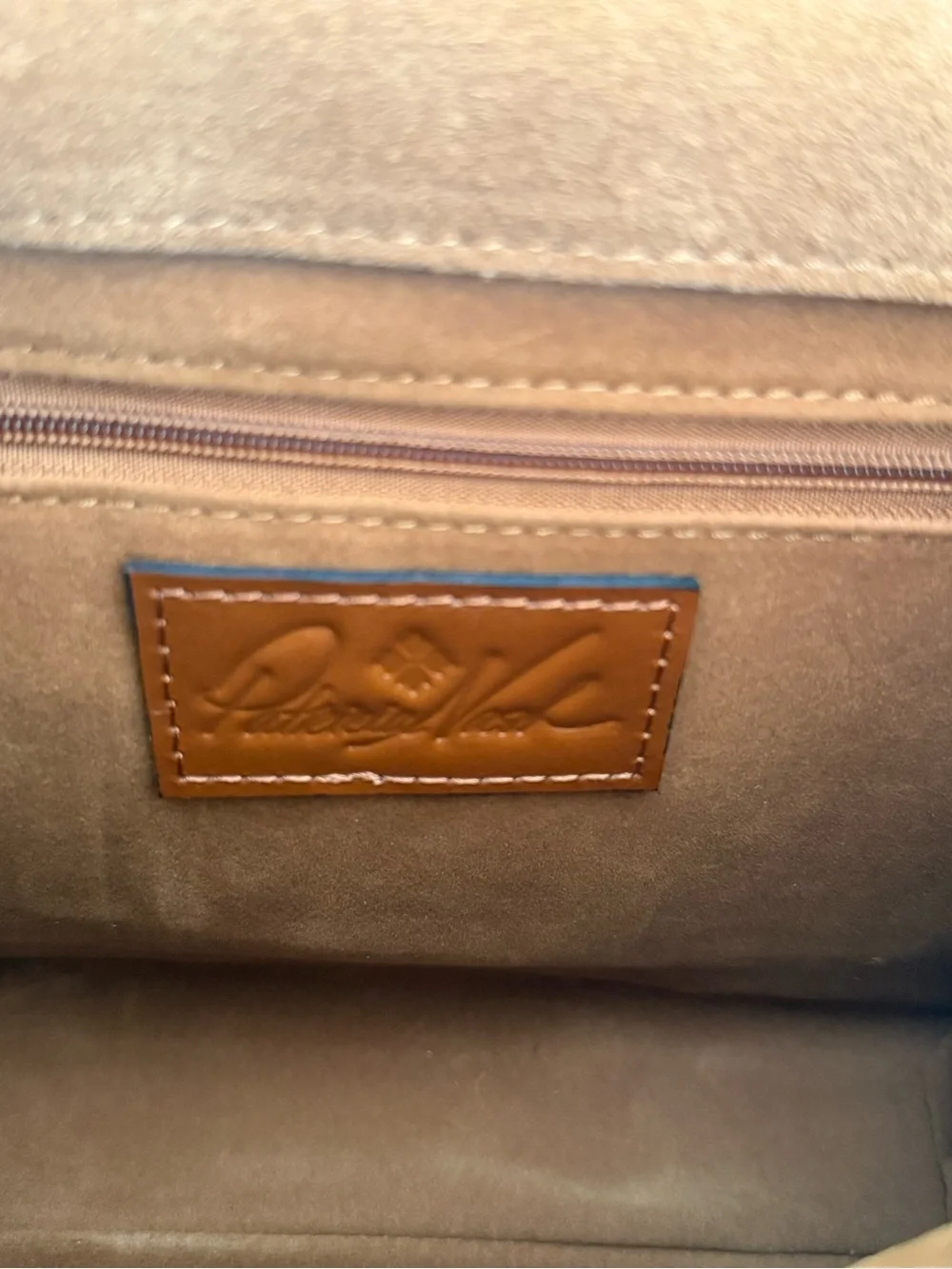 Patricia Nash Multicolor Printed Top-Handle Satchel with Brown Strap